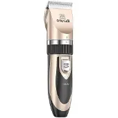 Oneisall P2 Trimmer för husdjur / Klippare + sax + kam set (guld)
