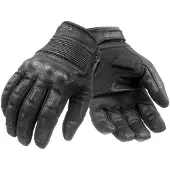 Pando Moto Onyx Black perforerade motorcykelhandskar