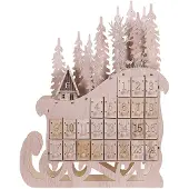 Shumee Adventskalender LED dekorativ figur slädar