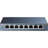 TP-LINK TL-SG108 8-port Metal Gigabit Switch - Switch - ohanterad - 8 x 10/100/1000 - skrivbordsmodell
