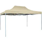 vidaXL Pop-Up hopfällbart partytält 3x4,5 m gräddvit