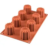 Silikomart SF050, Kakform för butterkaka, 0,736 l, -60 ° C, 230 ° C, Röd, Silikon