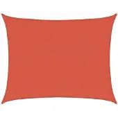 vidaXL Solsegel 160 g/m² terrakotta 6x7 m HDPE