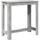 vidaXL Barbord betongrå 102x50x103,5 cm