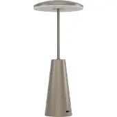 Eglo LED-batterilampa Piccola, bronsfärgad, höjd 28 cm, IP54 dimbar, Brun / mässing, Vardagsrum / matsal, Metall, Modern