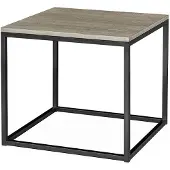Artwood Mason sidobord antik grå kvadrat