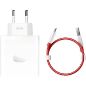 OnePlus 100W SuperVooc GaN Väggladdare 1xUSB, 1xUSB-C + USB-C-Kabel