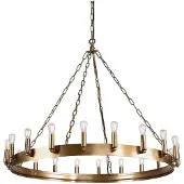 Artwood Crown taklampa antik mässing