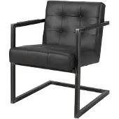 Artwood Jed karmstol läder anthracite