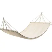 vidaXL Krämfärgad hängmatta 210 cm x 150 cm