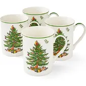 Spode Christmas Tree Mugg 34cl 4 st/paket