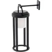 LUCANDE 2-i-1 LED-solcellslampa Tilena, svart, rund, aluminium Tilena , dimbar, Svart, Aluminium / grå / zink, Modern, Solcellslampa utomhus