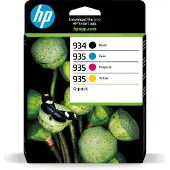 HP Bläck 934/935 Original 4-pack Svart, Cyan, Gul, Magenta 6ZC72AE
