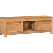 vidaXL TV-bänk 100x30x35 cm massiv teak