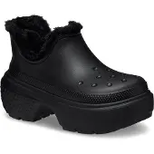 Crocs Stomp Fodrad Shorty Dam Svarta Kängor
