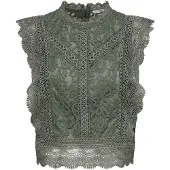 ONLY Blus 'Karo' grön