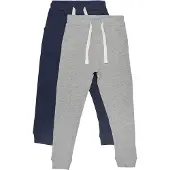 Minymo Sweatpants - 2-pack - Marinblå/Grå - - 1 år (80) - Sweatpants