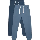 Minymo Sweatpants - 2-pack - Ny Marinblå - - 12 år (152) - Sweatpants