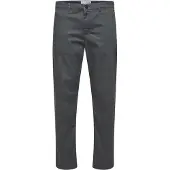 Selected New Miles Straight Fit Chinobyxor