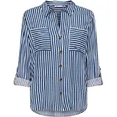 ONLY Blus 'ONLYasmin' marinblå / vit