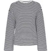 Pieces T-shirt 'PCSadie' svart / vit