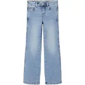 Name It Kids Jeans - NkfPolly Skinny Boot - Noos - Light Blue Denim - - 10 år (140) - Jeans