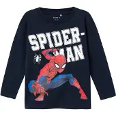 Name it T-shirt 'Naza Spiderman' blå / marinblå / röd / vit