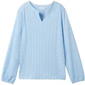 Tom Tailor Vertical Stripe Blus Med Lång ärm