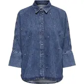 ONLY Blus 'OnlGrace' blå denim