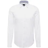 Armani Exchange för män. 8NZCGBZ8ANZ0130 Basskjorta vit (XS), Casual, Bomull, Lång ärm