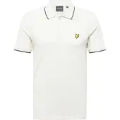 Lyle & Scott Tipped Collar Chalk Polo Shirt