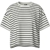 Pieces Sweatshirt 'CHILLI' svart / vit