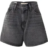 Levi's för kvinnor. A9311-0003 High Rise Baggy Shorts svart (30), Casual, Bomull