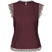 Pieces Blus 'PCOlline' vinröd