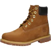 Timberland för kvinnor. TB1103602141 6 Inch Premium bruna vattentäta läderkängor med snörning (42 W), Hud, Karta, Nyckelband, Casual, Hållba