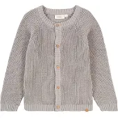 Lil´ Atelier Lil' Atelier Cardigan - Stickad - Noos - NmnEmlen - Kalksten - - 6 år (116) - Cardigan