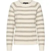 Vero Moda Tröja 'VMDOFFY' kräm / mörkbeige