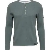 Key Largo T-shirt 'SANDRO' mörkgrön / vit
