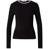 EDITED The Label T-shirt 'Ginger' svart / vit