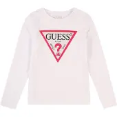 GUESS T-shirt knallröd / svart / vit