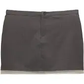 Pull&Bear Kjol mörkgrå / vit