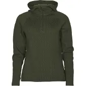Pinewood Everyday Travel Hoodie Dam (Färg: Mörkgrönmelerad, Storlek: Small)