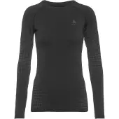 Odlo Performance Warm BL Top Crew Neck L/S dam termoaktiv tröja - grafitgrå storlek: m