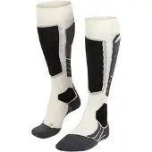 Falke - Skidstrumpor dam - SK2 Intermediate Wool W Off White för UnisexUll - Storlek 41-42 - Vit