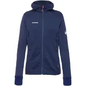 Mammut - Fleece dam - Taiss Light ML Hooded Jacket Women Marine för Unisex - Storlek XS - Marinblå