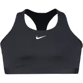 Nike Sport Bh Dri-fit Swoosh Medium Support - Svart/vit Dam, storlek 1X Plus Size (14W - 16W)