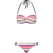 Venice beach Bikini kräm / orange / korall / svart