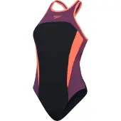 Speedo High Neck Splice Cross Back Baddräkt