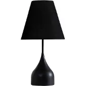LUCANDE Bordslampa , Luoti, Svart, Vardagsrum, Tyg / textil, Modern