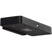 LUCANDE LED-solcellsvägglampa Tavon, kantig, svart, sensor Tavon , dimbar, Svart, Aluminium / grå / zink, Modern, Solcellslampa utomhus
